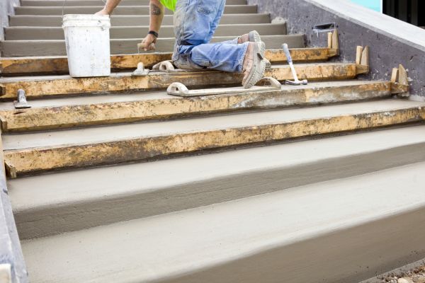 Concrete Steps Pouring in Laurel
