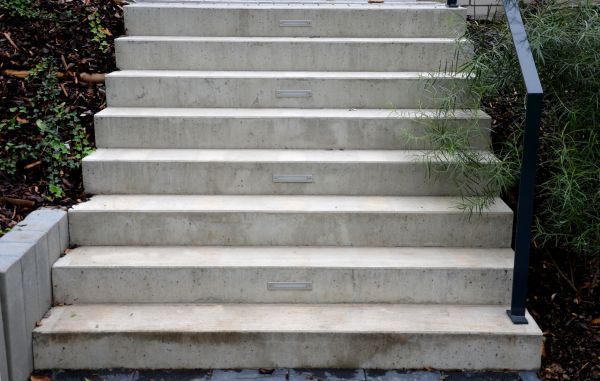 Poured Step Installation in Laurel