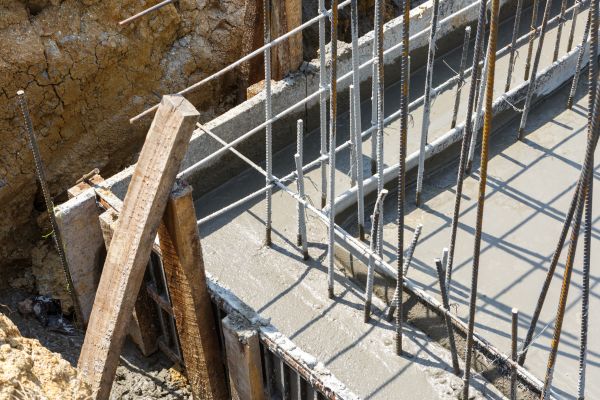Concrete Footing Pouring in Laurel