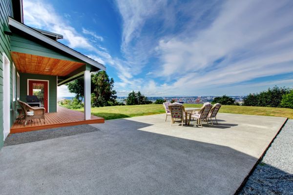 Backyard Concrete Paving in Laurel
