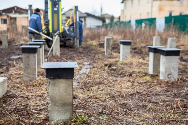 Concrete Piling Installation in Laurel