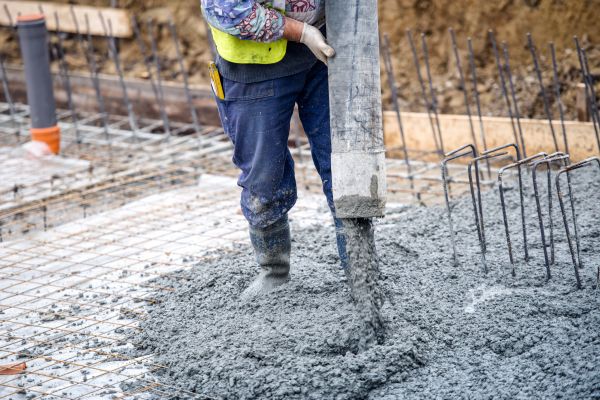 Cabin Foundation Pouring in Laurel